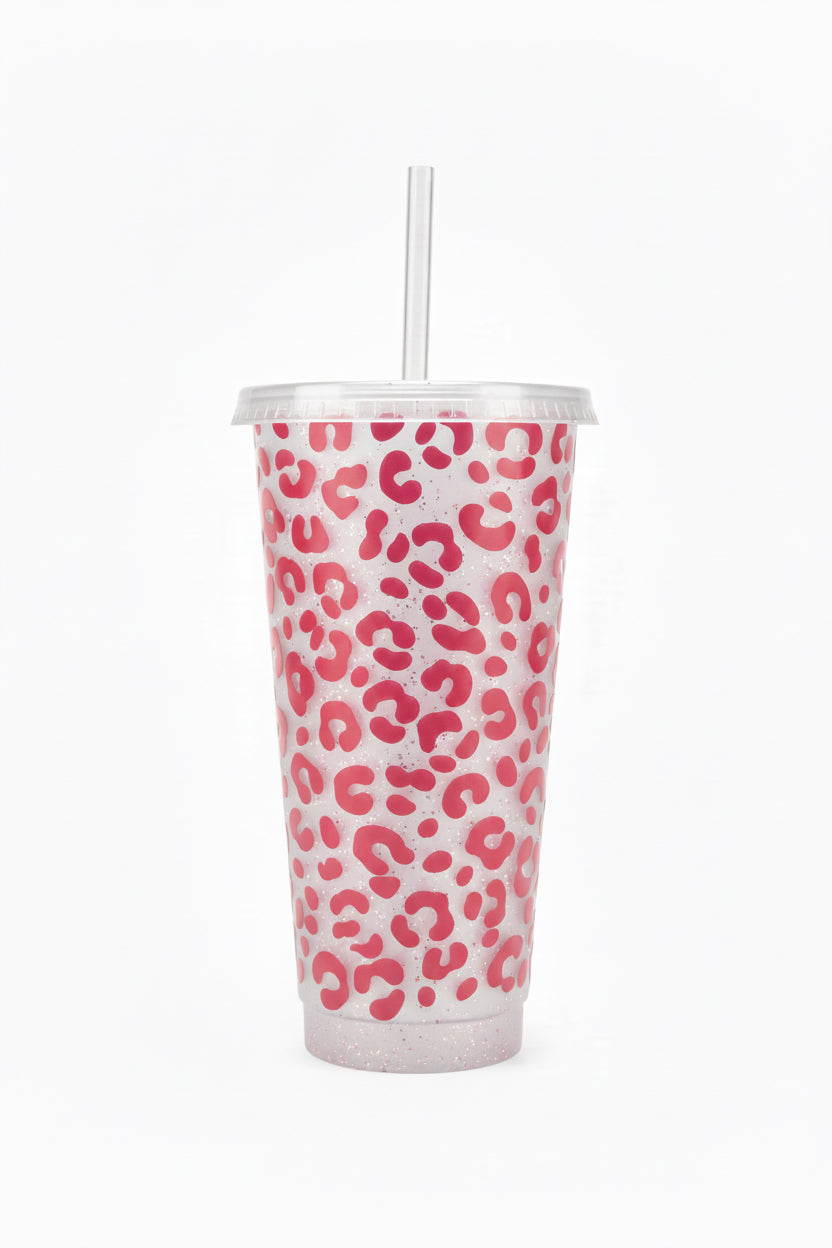 Leopard print tumbler
