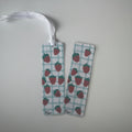 strawberry bookmark with ribbon tassel