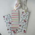 ladybug bookmark with ribbon tassel